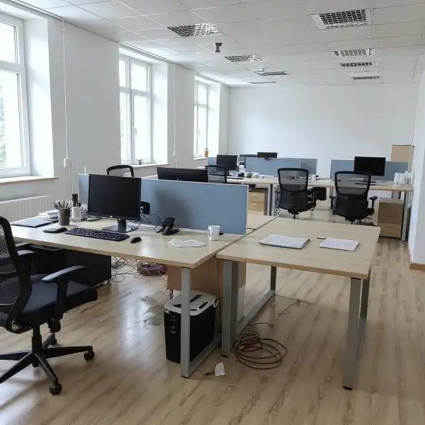 Экспресс-клининг офиса утром - до уборки